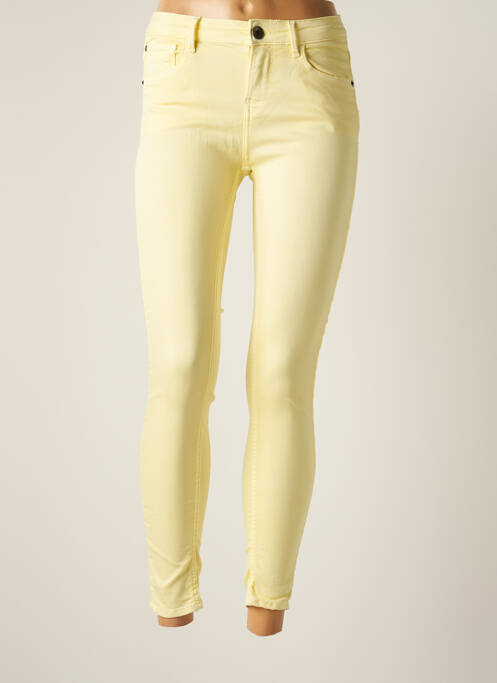 Jeans coupe slim jaune GARCIA pour femme