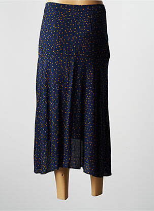 Jupe longue coupe asymétrique bleu SALSA femme