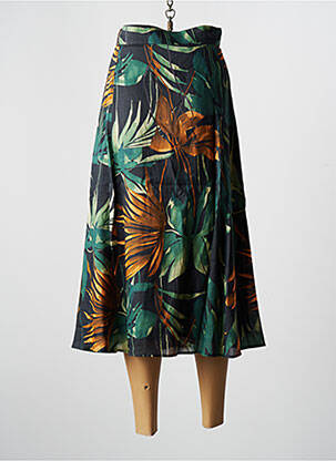 Jupe longue doublure vert SALSA femme