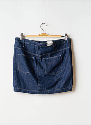 Mini-jupe coupe droite bleu G STAR femme