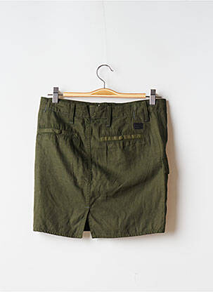 Jupe mi-longue coupe droite vert G STAR femme
