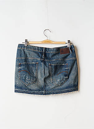 Mini-jupe taille élastique bleu G STAR femme