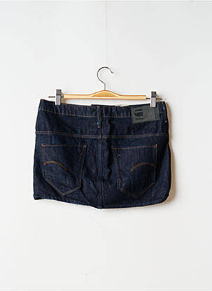 Mini-jupe coupe droite bleu G STAR femme