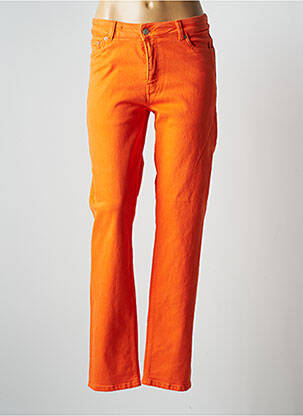 Jeans coupe droite stretch taille normale orange JJXX femme