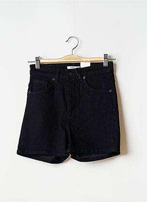 Short fermeture zippée sous rabat boutonné taille haute noir YEZZ femme
