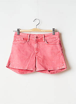 Short fermeture zippée sous rabat boutonné taille normale rose SALSA femme