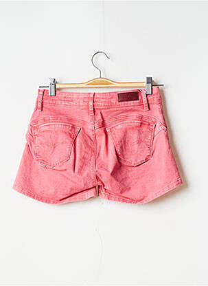Short fermeture zippée sous rabat boutonné taille normale rose SALSA femme