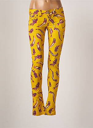 Pantalon slim skinny taille normale jaune G STAR femme