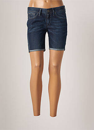 Short fermeture zippée sous rabat boutonné taille normale bleu G STAR femme