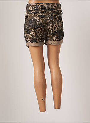Short fermeture zippée sous rabat boutonné taille normale vert G STAR femme