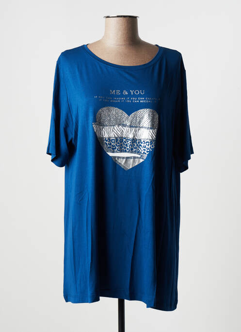 T-shirt bleu BLUOLTRE pour femme