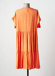 Robe mi-longue orange JB FASHION pour femme seconde vue