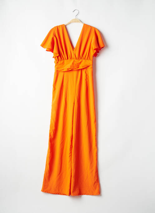 Combi-pantalon orange NEW SENSATION pour femme