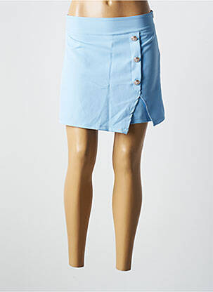 Jupe short bleu MADE IN ITALY pour femme