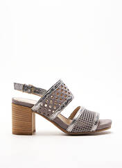 Sandales/Nu pieds gris KHRIO pour femme seconde vue