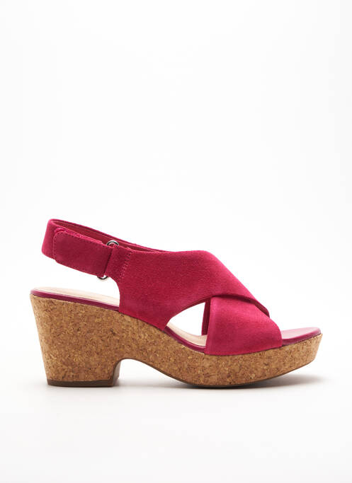 Sandales/Nu pieds rose CLARKS pour femme