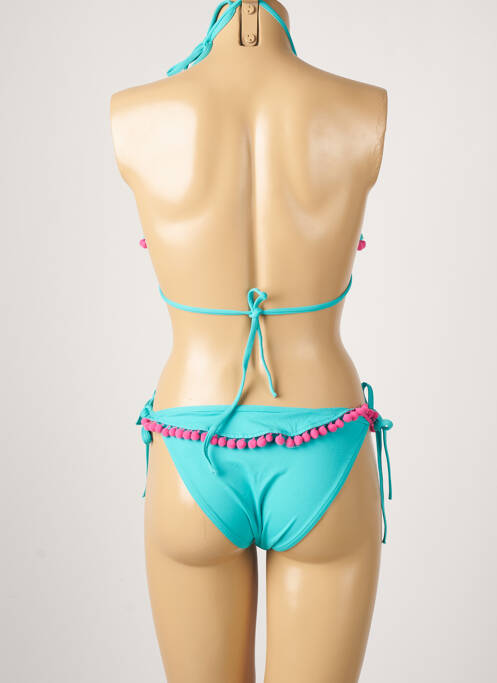 Maillot de bain 2 pièces bleu PRINCESS K pour femme