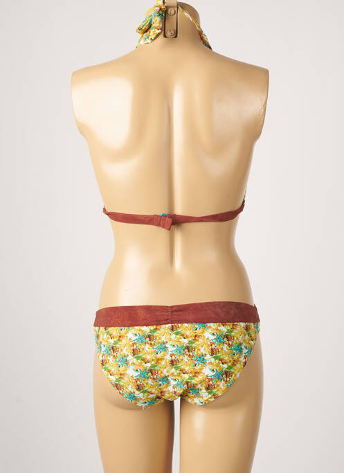 Maillot de bain 2 pièces jaune LINGADORE pour femme