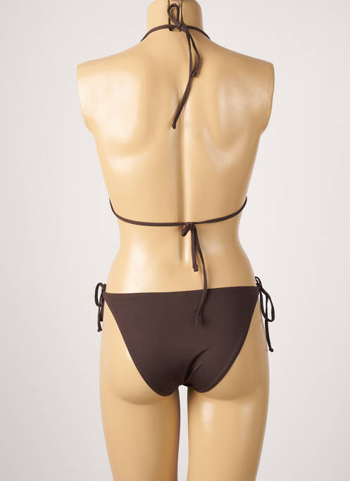Maillot de bain 2 pièces marron RAVAGE pour femme
