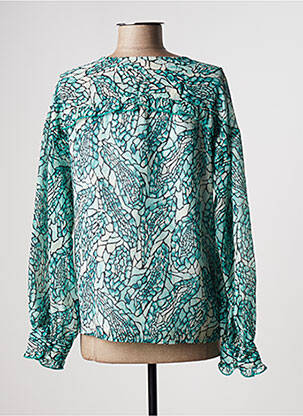Blouse imprimé fantaisie manches longues vert LEE COOPER femme