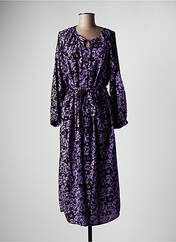 Robe mi-longue violet ANGE pour femme seconde vue