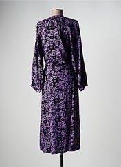 Robe mi-longue violet ANGE pour femme seconde vue