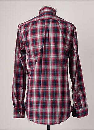 Chemise manches longues poches poitrine rouge BELLONI homme