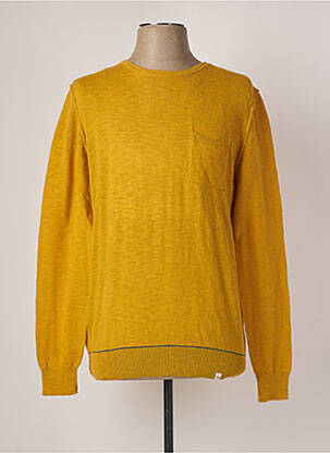 Pull stretch manches longues jaune HARRIS WILSON homme