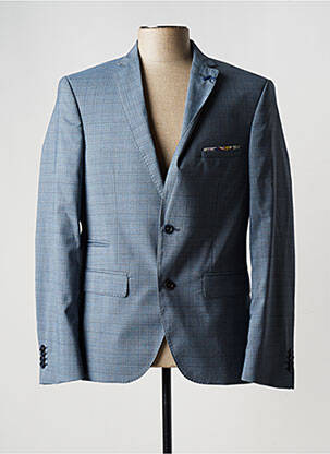 Veste chic coupe cintrée bleu SAINT HILAIRE homme