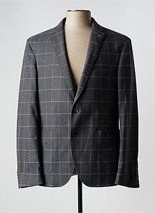 Veste chic tissage chiné gris SAINT HILAIRE homme
