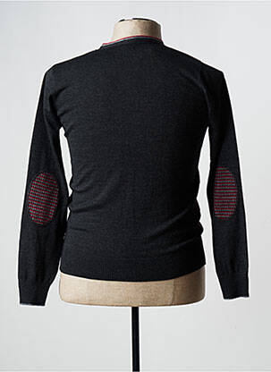 Gilet manches longues finition bords-côtes rouge MASSIMO BONI homme