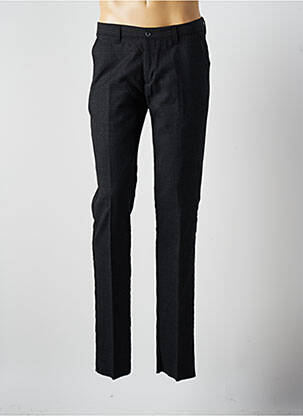 Pantalon slim fermeture zippée sous rabat boutonné taille normale noir SAINT HILAIRE homme