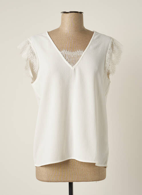 Blouse blanc LAURA LAVAL pour femme