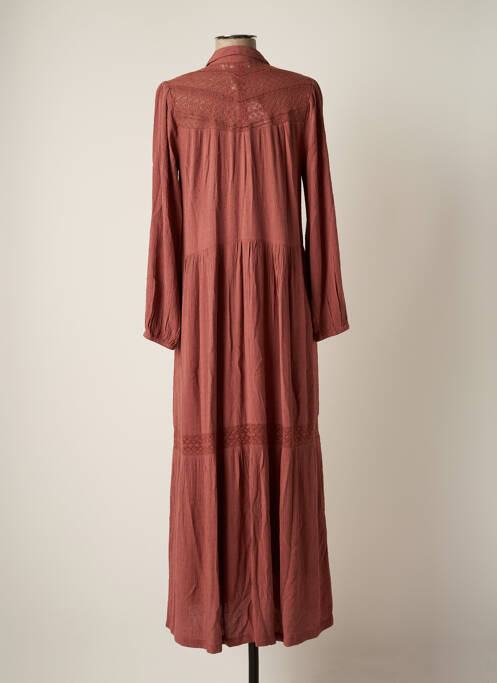 Robe longue marron INDI & COLD pour femme