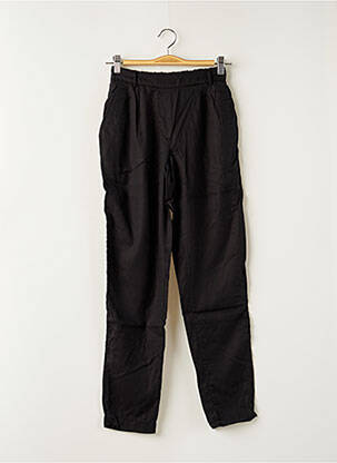 Pantalon droit taille élastique taille normale noir TINSELS femme