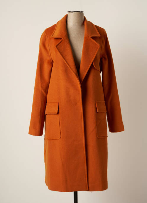 Manteau long orange LOLA ESPELETA pour femme