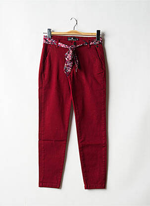 Pantalon chino rouge FREEMAN T.PORTER pour femme