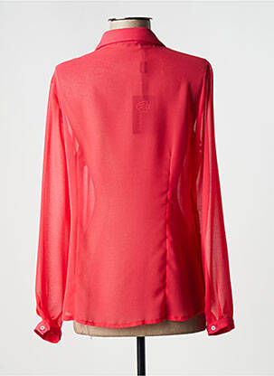 Chemisier tissage crêpe manches longues rose WEINBERG femme