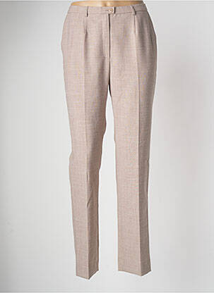 Pantalon droit taille élastique taille normale marron WEINBERG femme