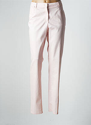 Pantalon slim tissage popeline taille normale rose PAUPORTÉ femme