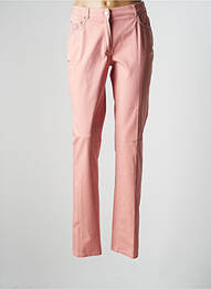 Pantalon slim stretch taille normale rose WEINBERG femme
