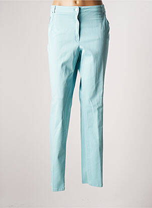 Pantalon slim stretch taille normale bleu WEINBERG femme