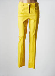 Pantalon slim tissage popeline taille normale jaune PAUPORTÉ femme