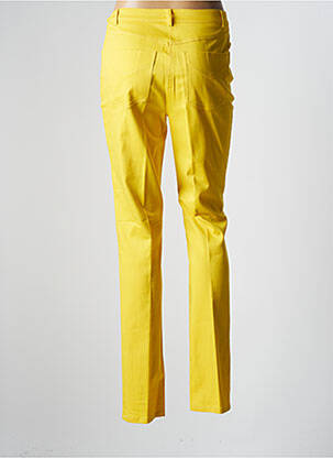 Pantalon slim tissage popeline taille normale jaune PAUPORTÉ femme