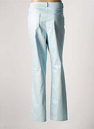 Pantalon slim tissage popeline taille normale bleu PAUPORTÉ femme