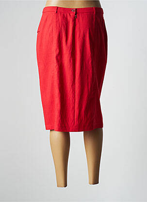 Jupe mi-longue stretch rouge PAUPORTÉ femme