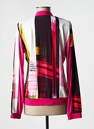Veste casual fermeture zippée sur le devant rose WEINBERG femme