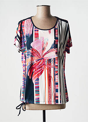 T-shirt stretch manches courtes rouge PAUPORTÉ femme