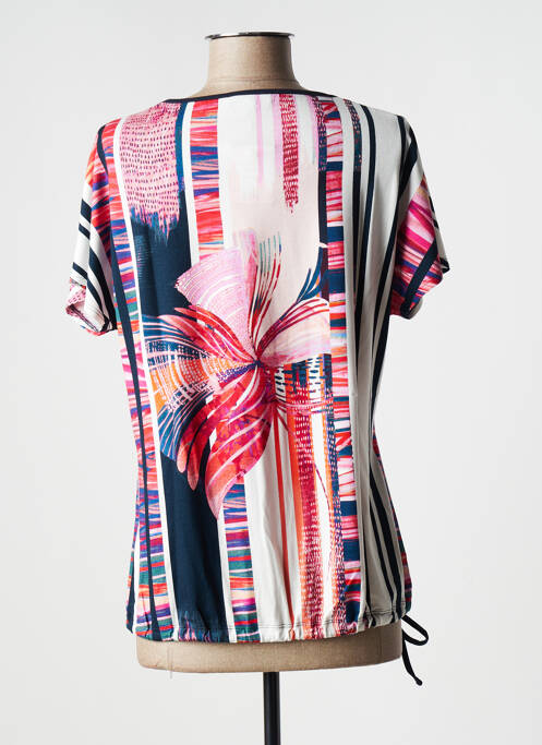 T-shirt stretch manches courtes rouge PAUPORTÉ femme