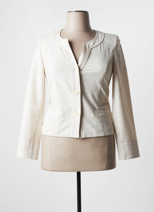 Veste chic col v beige WEINBERG femme